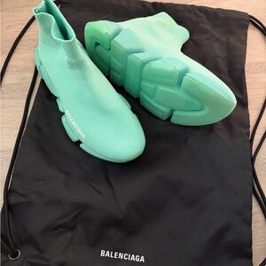 Balenciaga Mint Green Women's Shoes